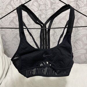 Nike Women's Mesh Black Sports Bra